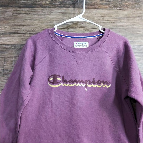 Champion Women's Purple Sweatshirt - Picture 6 of 7